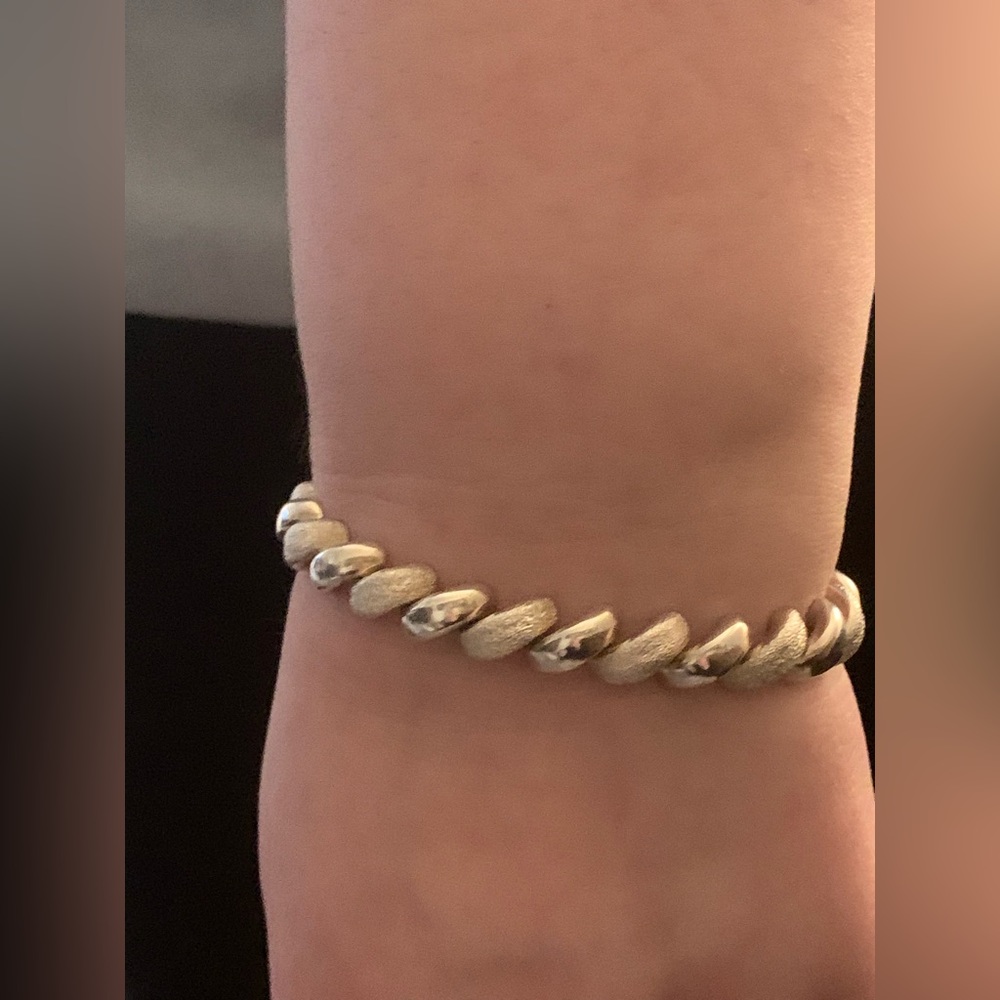 Diamonique Italian San Marco Pave Station Bracelet